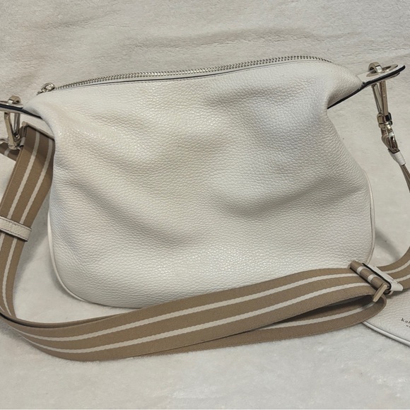Kate Spade White and Tan Shoulder Bag with Minimalist Design - Picture 3 of 7